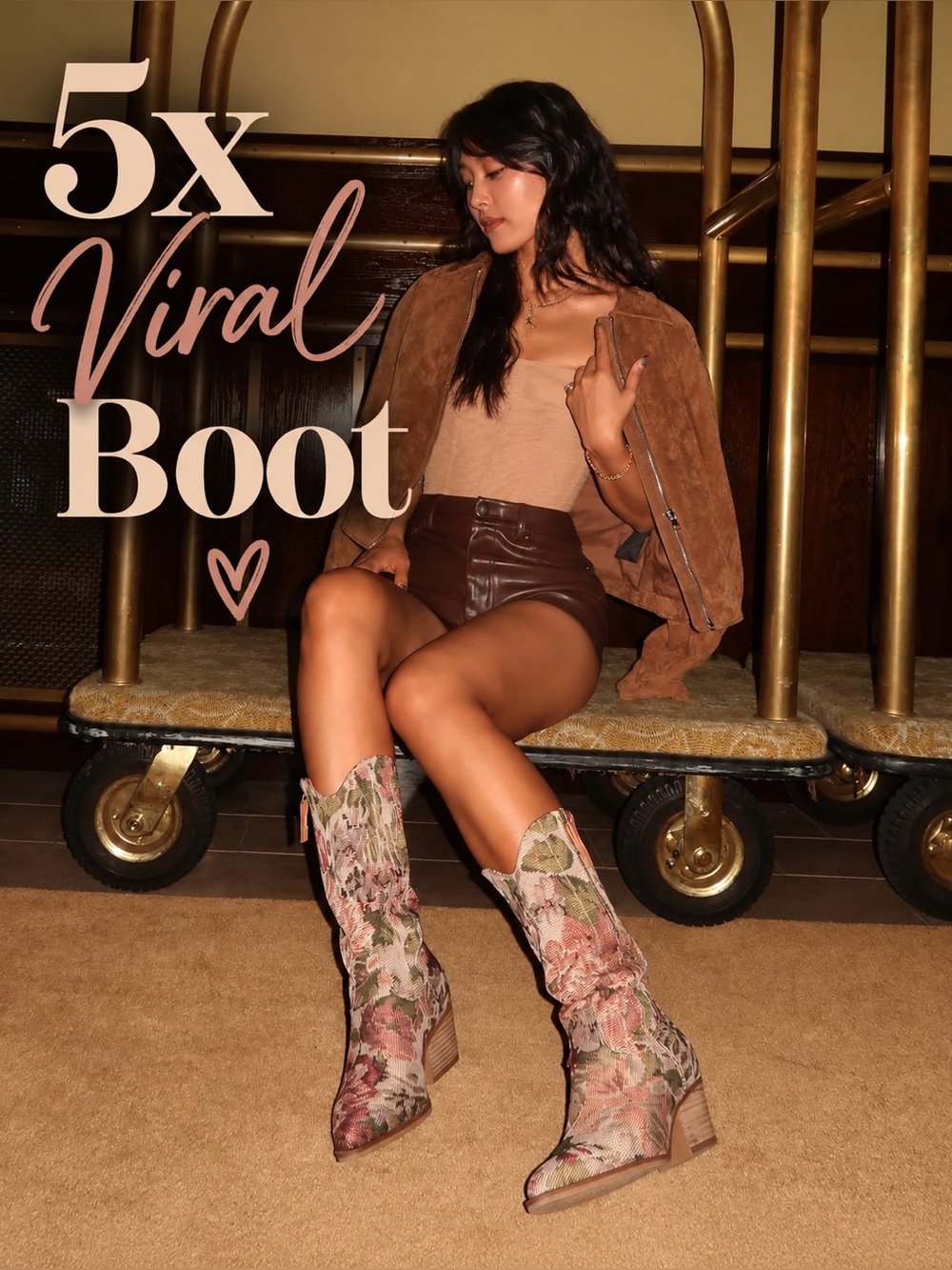 LIMITED STOCK! The Brilee | Oasis Society Brilee Viral Mauve Tapestry Boots